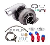Universal V-Band T4 4 Bolt Flange GT45 Turbo Oil Feed Line Drain Line kits