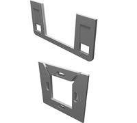 Universal Wall Mount for Tablet Display with Security Plate