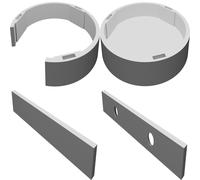 Universal Wall Mount Holder for Glasses and Bottles - Modular Multiple Slots