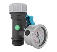 Universal Water Pressure Regulator - Leakproof Copper Valve Reducer With Gauge, Durablee Irrigation Flow Control Plumbing Accessory | For Orchards Croplands Greenhouses Gardens Farm Equipment Uses