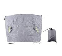 Universal Windshield Cover | Weather - Snowproof Protector with Reflective Strips | Large Coverage for Cars/Trucks/SUVs | 210D Polyester Material, 75.6x85.0in (Grey)