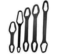 Universal Wrench Set, Double End Spanner Kit, Self Tightening Tool, Multi Size Repair Gear, for Garage Bolts Shower Electric Furniture Home Household Bike Bicycle Maintenance Fixing Assembly Use