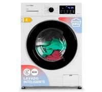 UNIVERSALBLUE Lavatrice 6 kg, caricamento frontale, bianco, con display, 15 programmi di lavaggio, 1000 giri/min, sistema di sicurezza, lavatrice classe energetica E, spedizione + spedizione gratuita