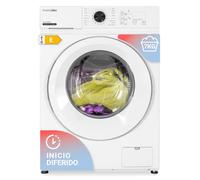 UNIVERSALBLUE Lavatrice inverter 10 kg titanio | Lavatrice motore DC 14 programmi lavaggio | Spedizione + Carica al piano gratuito