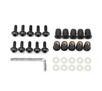 Universale 10PCs Motorbike Windscreen Fastener Kit Di Viti Con Inserto In Gomma Motorbike Windshield Lega Bulloni Dado parabrisas