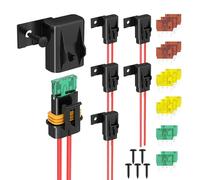 Universale 12AWG Inline Portafusibili 20A 30 40A Standard Auto Fusibili E Viti Impermeabile Durevole Impermeabile Fusibile Auto