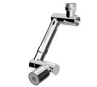 Universale 1440 ° Rotazione Rubinetto Aeratore Retracta Lega Braccio robotico Girevole Estensione Accessorio da cucina Extender Ben Fatto(Single gear)