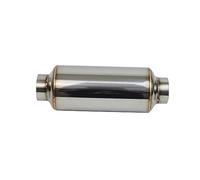 Universale 2.25 "/2.5" In Acciaio Inox Silenziatore Di Scarico Risonatore Tubo Di Coda Silenziatore Auto Marmitta Tubo Di Scarico Gola Coda Tubo Scarico Dell'aut(Colore:57mm)