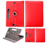 Universale 20.3 cm tablet, supporto multiangolare stampato portafoglio custodia Fits all 20.3 cm pollici, Apple, Acer, Toshiba Tab tablet Android dispositivi rosso Red Universal 10.1" & 10"