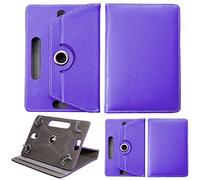 Universale 20.3 cm tablet, supporto multiangolare stampato portafoglio custodia Fits all 20.3 cm pollici, Apple, Acer, Toshiba Tab tablet Android dispositivi viola Purple Universal 10.1" & 10"
