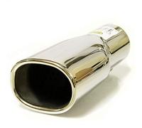 Universale 233 Terminale di scarico per auto Terminale Silenziatore sportivo Acciaio inossidabile Cromo 46mm