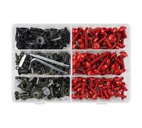 Universale 253PCS M6 Per M5 Kit Bulloni Della Carenatura Motociclo Clip Fissaggio Moto Rondelle Dadi Viti Assortimento