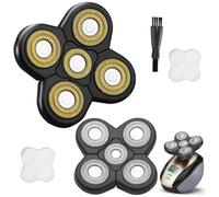 Universale 2PCS 5 lame Testina Rasoio Lame di ricambio Compatibile con Freedom Gold rasoio e alcune marche. Testine di ricambio per rasoio 5D con copertura della lama e spazzola di pulizia