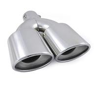 Universale 4125678 Tubo Punta Di Scarico Coda Dell'auto Sport Silenziatore In Acciaio Inossidabile 54mm Cromato