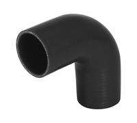 Universale 51mm 2" ID 90 Gradi Accoppiatore Silicone Tubo Nero per Automobile