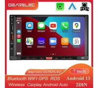 Universale 7 pollici Android 12 Carplay AndroidAuto con autoradio lettore Multimediale WiFi navigazione GPS RDS FM stero 2DIN