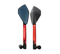 Universale 8mm 10mm Accessori CNC Moto Manubrio Specchietto Retrovisore Hd Vetro Blu Antiriflesso Calotta Specchietto Retrovisore(1)