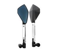 Universale 8mm 10mm Accessori CNC Moto Manubrio Specchietto Retrovisore Hd Vetro Blu Antiriflesso Calotta Specchietto Retrovisore(2)