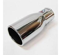 Universale 968 Terminale di scarico per auto Terminale Silenziatore sportivo Acciaio inossidabile Cromo 46mm