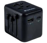 Universale Adattatore da Viaggio Con USB, 60W, 1x USB A, C - 49544