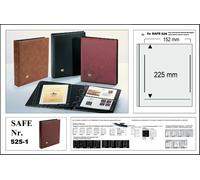 Universale anello binder Safe 525-1 Rosso 5x 526 Einsteckblättern 152x225mm Per