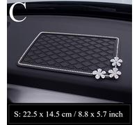 Universale Auto Anti-scivolo Cruscotto PVC Tappetino Telefono Mobile Porta Decor