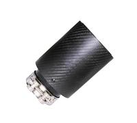 Universale Auto In Fibra Di Carbonio Opaca Marmitta Punta Di Scarico Tubo Coda Gola Silenziatori Ugello Dritto Inossidabile Nero Per BMW Terminale Di Coda(60mm-76mm)