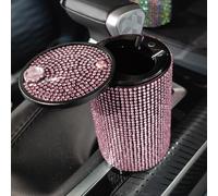 Universale Auto Posacenere Strass Cristallo Ash Sigaretta Porta Coppa Portatile