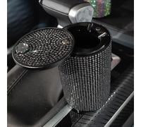 Universale Auto Posacenere Strass Cristallo Ash Sigaretta Porta Coppa Portatile