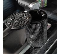Universale Auto Posacenere Strass Cristallo Ash Sigaretta Porta Coppa Portatile
