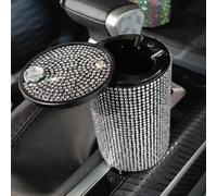 Universale Auto Posacenere Strass Cristallo Ash Sigaretta Porta Coppa Portatile