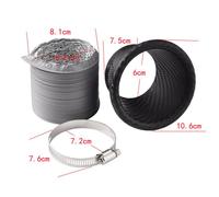 Universale Auto SUV Paraurti Anteriore Turbo Presa D'Aria Tubo Kit ABS Carbon