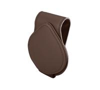 Universale Auto Visiera Occhiali Sole Supporto Carta Clip con Magnete Marrone