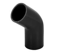 Universale Automobile 57mm 2.25" ID 45 Gradi Accoppiatore Silicone Tubo Nero