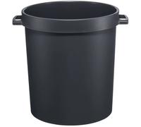 Universale Barile Secchio Plastica Acqua Piovana 80 L Grigio Robusto Con Manici