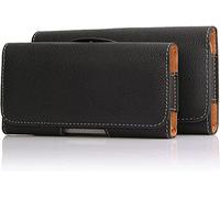 Universale borsa per telefono,custodia in pelle con clip da cintura,borsa da cintura orizzontale per:iPhone 13/14/15/16/Plus/Pro/Max,Samsung S23/S24/S25/Plus/Ultra/A55/A54 (7,2" Nero-1 9123)