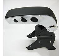 Universale bracciolo centrale console Storage box cromata in ecopelle