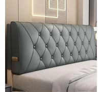 Universale Copertura Per Testiera Per Letto,Cuscino Da Lettura,Cuscino Da Lettura Per Letto,Addensare Anti-Graffio Anti-Polvere,Copri Testiera Letto Matrimoniale Imbottito(180*60*10CM,Black blue)