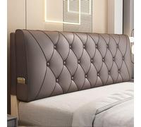 Universale Copertura Per Testiera Per Letto,Cuscino Da Lettura,Cuscino Da Lettura Per Letto,Addensare Anti-Graffio Anti-Polvere,Copri Testiera Letto Matrimoniale Imbottito(180*60*10CM,Coffee)