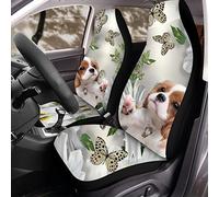Universale Coprisedili per Auto Cavalier King Charles Spaniel Dog Cuscino per Sedile Auto Coprisedile Resistente Auto Macchina Seat Cover per Macchina, SUV, Veicoli Vari, 52X138Cm