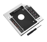 Universale da 12,7 Mm in Alluminio da SATA a SATA 2nd SSD HDD Hard Drive Adapter Vassoio Adattatore per Laptop CD/DVD-ROM Optical Bay (12,7 Mm)