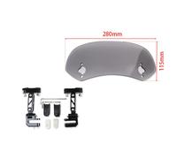 Universale Del Motociclo Parabrezza Estensione Spoiler Regolabile Morsetto-On Pa