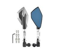 Universale Del Motociclo Specchio CNC Lato Retrovisore Specchietto Retrovisore Per Suzuki Per B-King GSF1250 GSF600 Per Gladius SFV650(Argento)