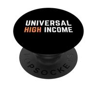 Universale Economia ad alto reddito Libertà finanziaria AI Futuro PopSockets PopGrip Adesivo