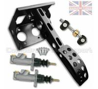 Universale Freno Top a Cavallo Idraulico Pedaliera Kit - Sportline 1-PEDAL a Due