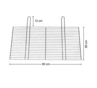 Universale Griglia 80x60 CM per Buschbeck Ruggine Camino Sostituzione