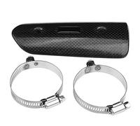 Universale in fibra di carbonio ABS Tappo di scarico del motociclo Silenziatore di scarico Silenziatore Protezione per il tubo Scudo termico Decor Guard