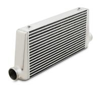 UNIVERSALE KIT TURBO BOOST IN ALLUMINIO DA 3" 76mm NUCLEO INTERCOOLER ANTERIORE