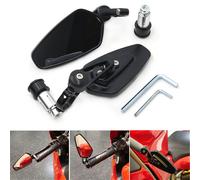 Universale Moto 1 " 25mm Manico Barrette Taglio Retrovisore Lato Specchietti CNC