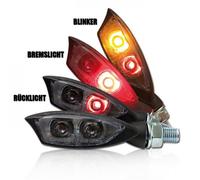 Universale Moto Winker Luce LED Shadow Con Rücklichtkombination Tinto M8